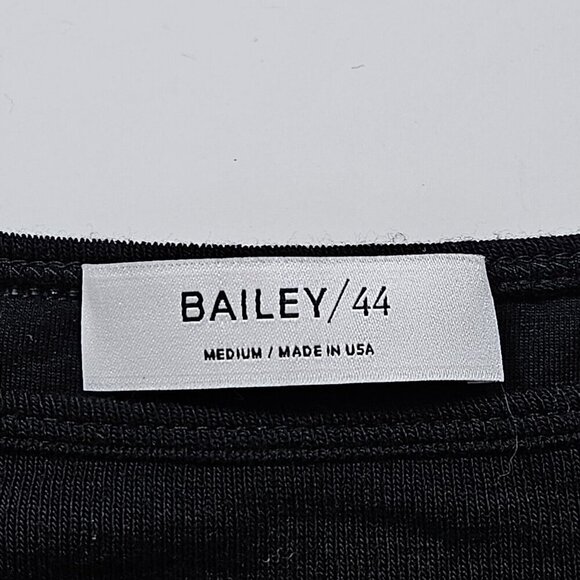 Bailey 44 Top Womens M Black Navy Pleated Layered LS Lagenlook Whimsigoth Fairy - Picture 3 of 16